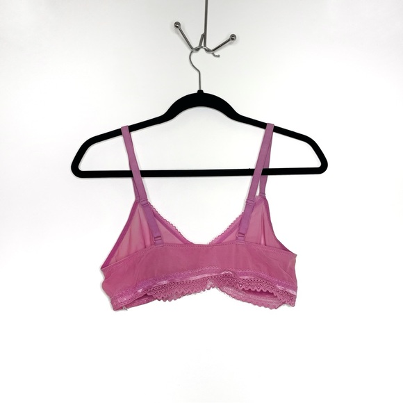 Auden Mesh Lace Trim Bralette (unlined) - Picture 2 of 4